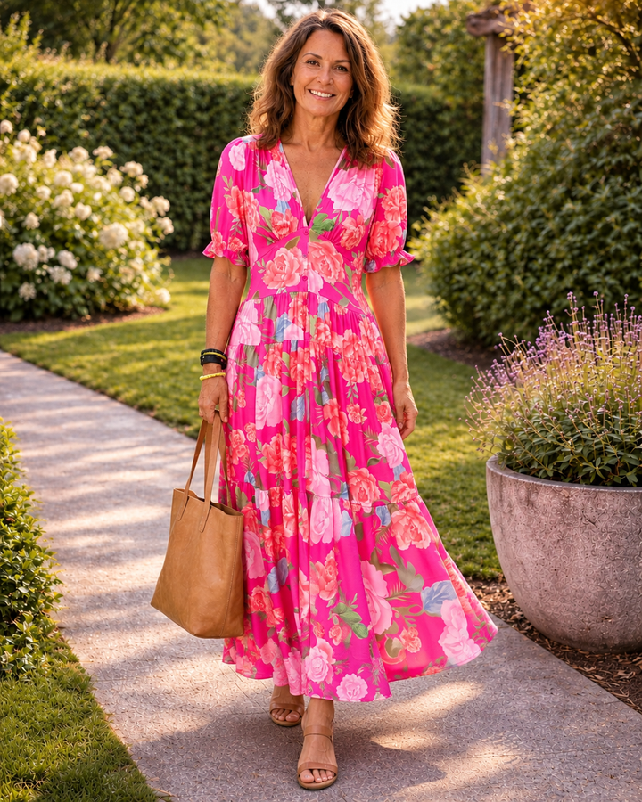 ROME | FLORAL MAXI DRESS FOR WOMEN