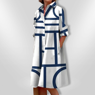 AURORA | BUTTON MIDI DRESS FOR WOMEN