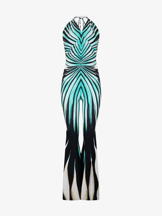 Ray of Sea Print Jumpsuit