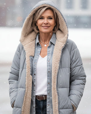 ELEANOR | REVERSIBLE HOODED COAT