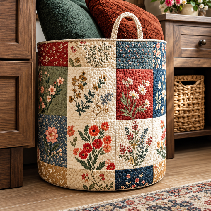 FLORIA | FLOWER LAUNDRY BASKET