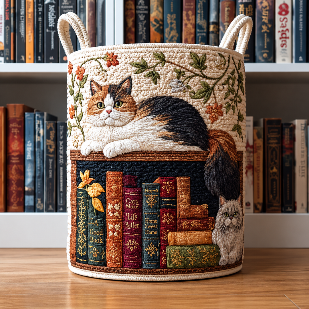 KATIE | CAT LAUNDRY BASKET