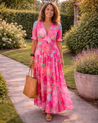 ROME | FLORAL MAXI DRESS FOR WOMEN
