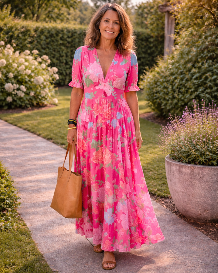 ROME | FLORAL MAXI DRESS FOR WOMEN