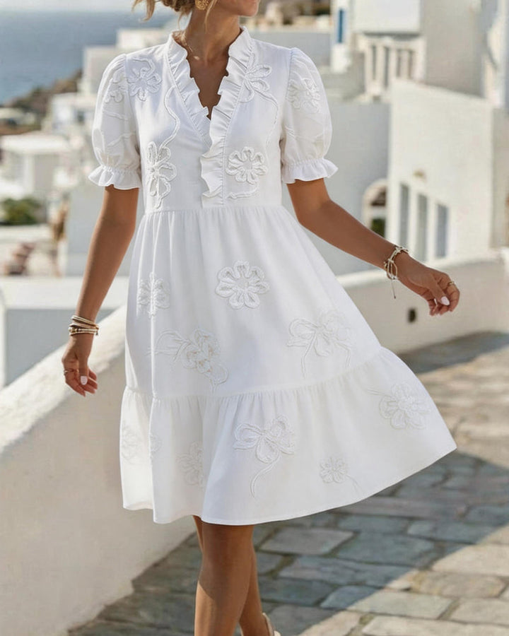 ELISA | FLORAL MIDI DRESS FOR WOMEN