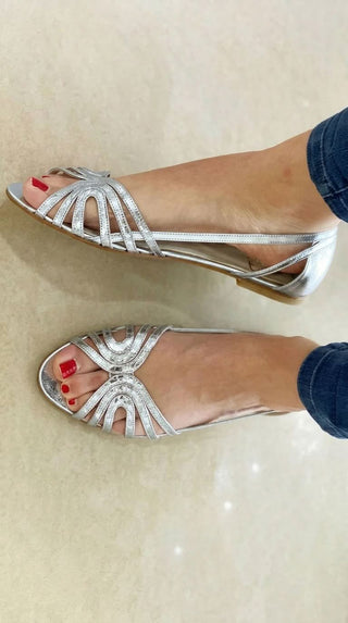 Solea | Metallic Heeled Sandals
