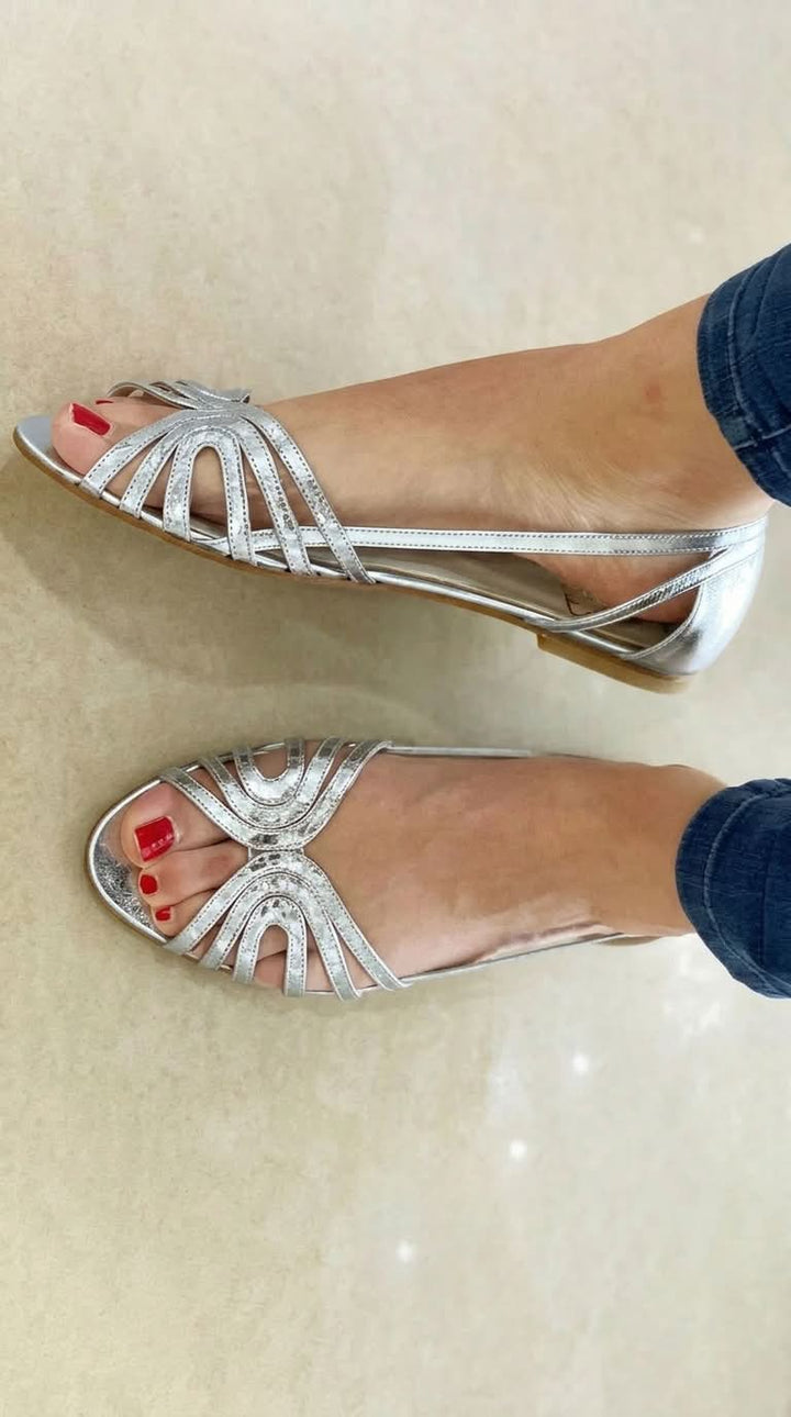 Solea | Metallic Heeled Sandals