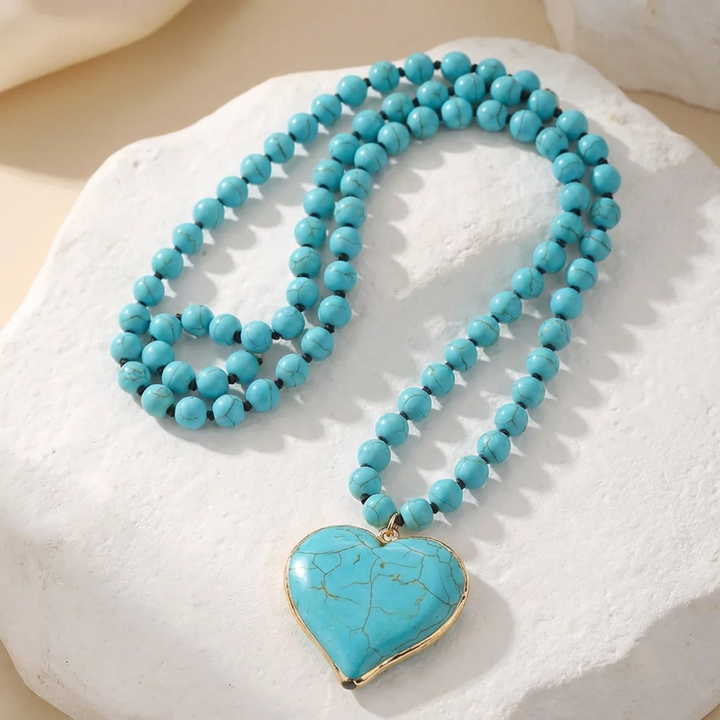 Cordelia | Turquoise Heart Necklace