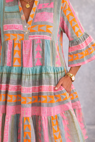 Nova | Vibrant Midi Dress
