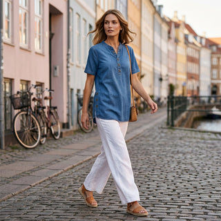 Reagan | Casual Denim Tunic