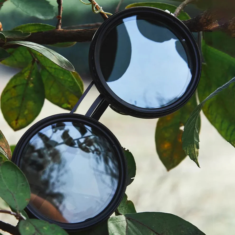 VarioLens™ ND9 Sunglasses with Adjustable Rotating Filter for Custom Intensity