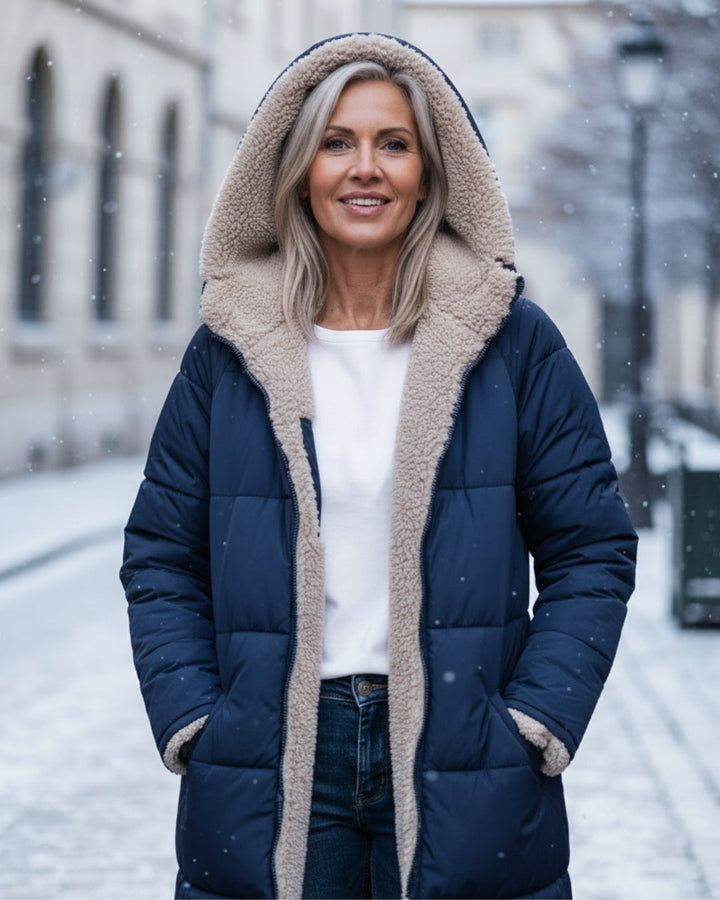 ELEANOR | REVERSIBLE HOODED COAT