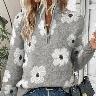 BLOOM | PULLOVER WITH ZIP NECK