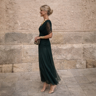 Lydia Off Shoulder Maxi Dress Side View