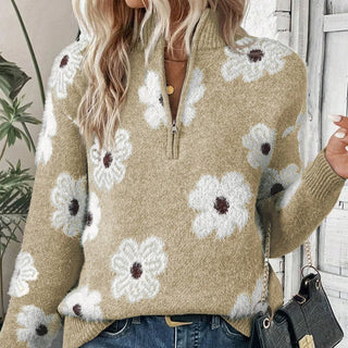 BLOOM | PULLOVER WITH ZIP NECK