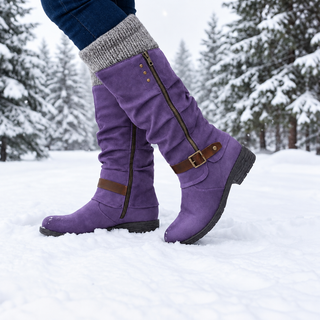 BONNIE | KNIT-CUFF BOOTS FOR WOMEN