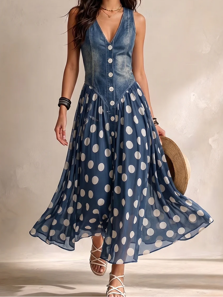 ADELINE | DOTTED DRESS FOR WOMEN