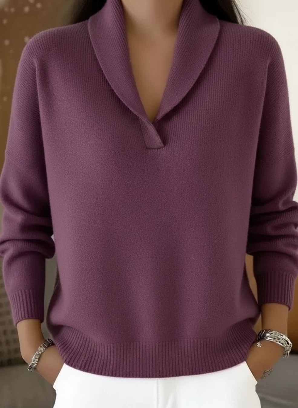 ANTONINE | V-NECK SWEATER