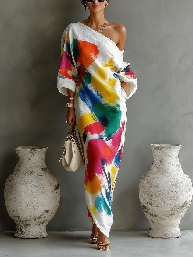Davina | Printed Maxi Dress