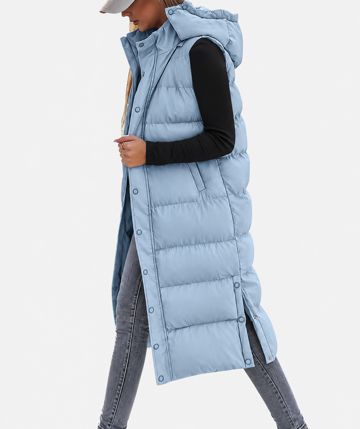 CASSIE | HOODED LONGLINE GILET