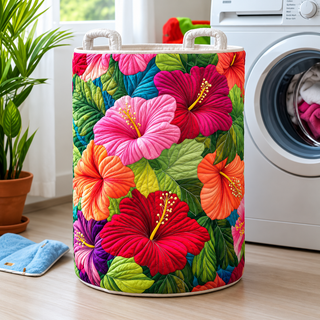FLORIA | FLOWER LAUNDRY BASKET