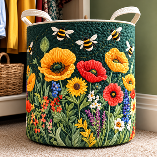 FLORIA | FLOWER LAUNDRY BASKET