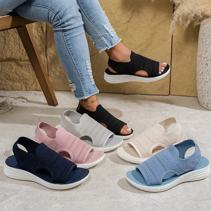 Nina | Platform Knit Sandal