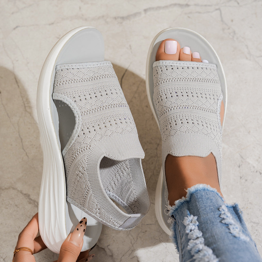 Nina | Platform Knit Sandal
