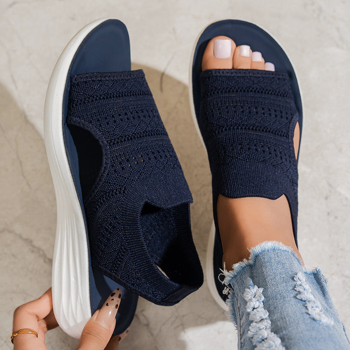 Nina | Platform Knit Sandal
