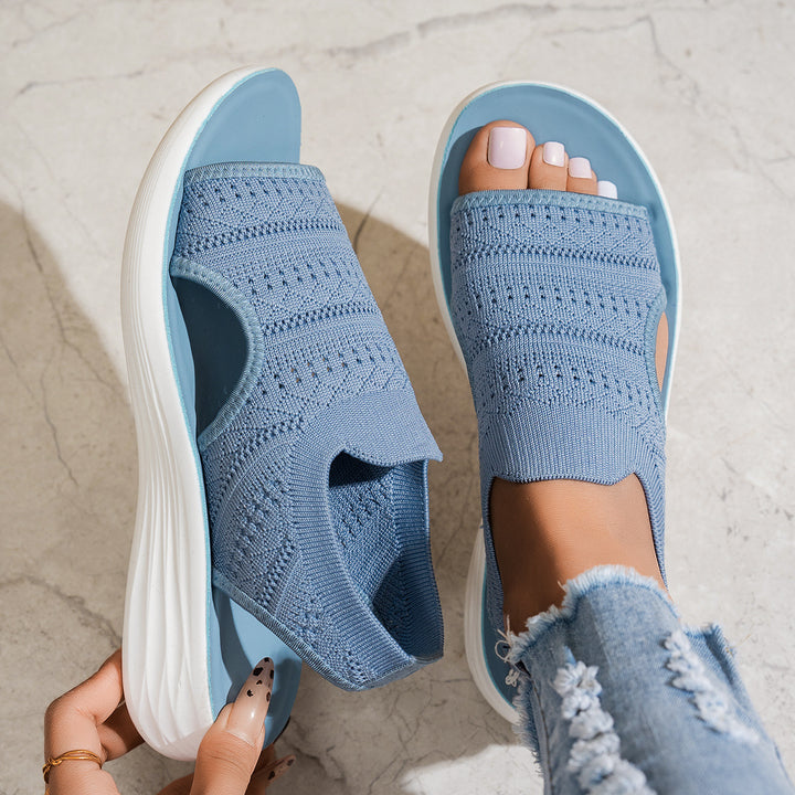 Nina | Platform Knit Sandal