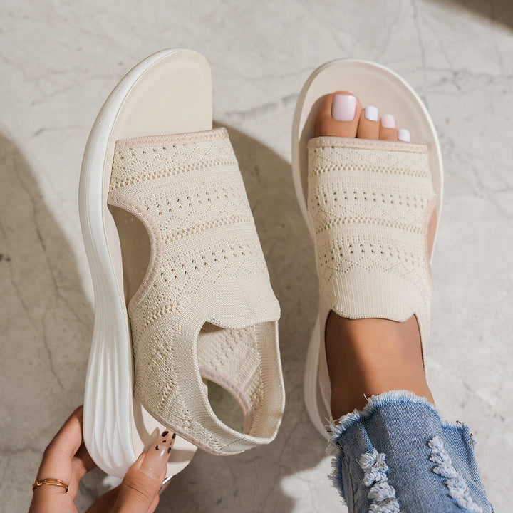 Nina | Platform Knit Sandal