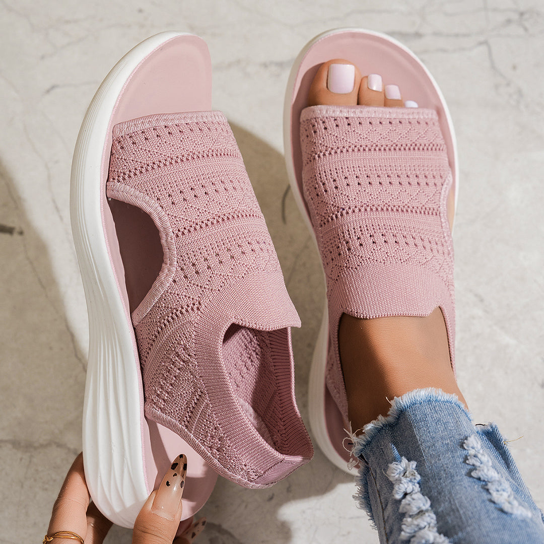 Nina | Platform Knit Sandal