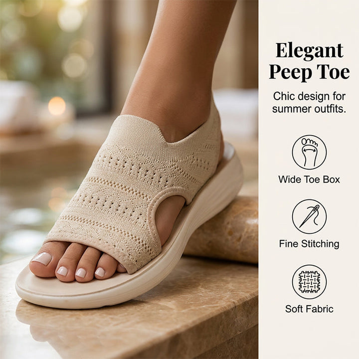 Nina | Platform Knit Sandal