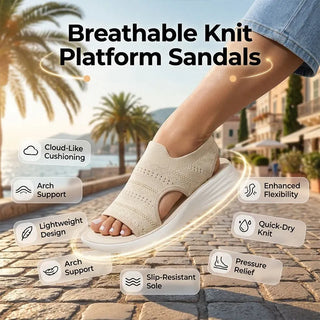 Nina | Platform Knit Sandal