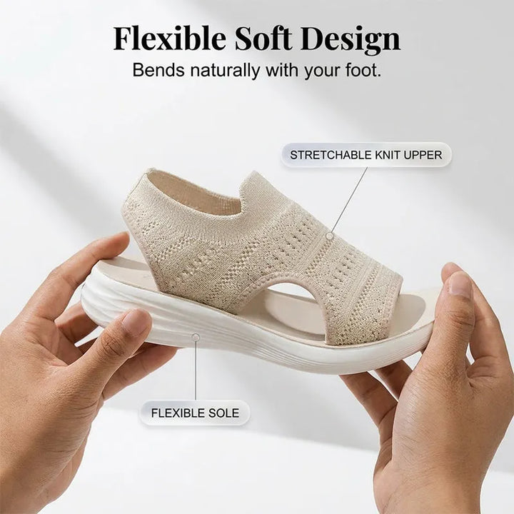 Nina | Platform Knit Sandal
