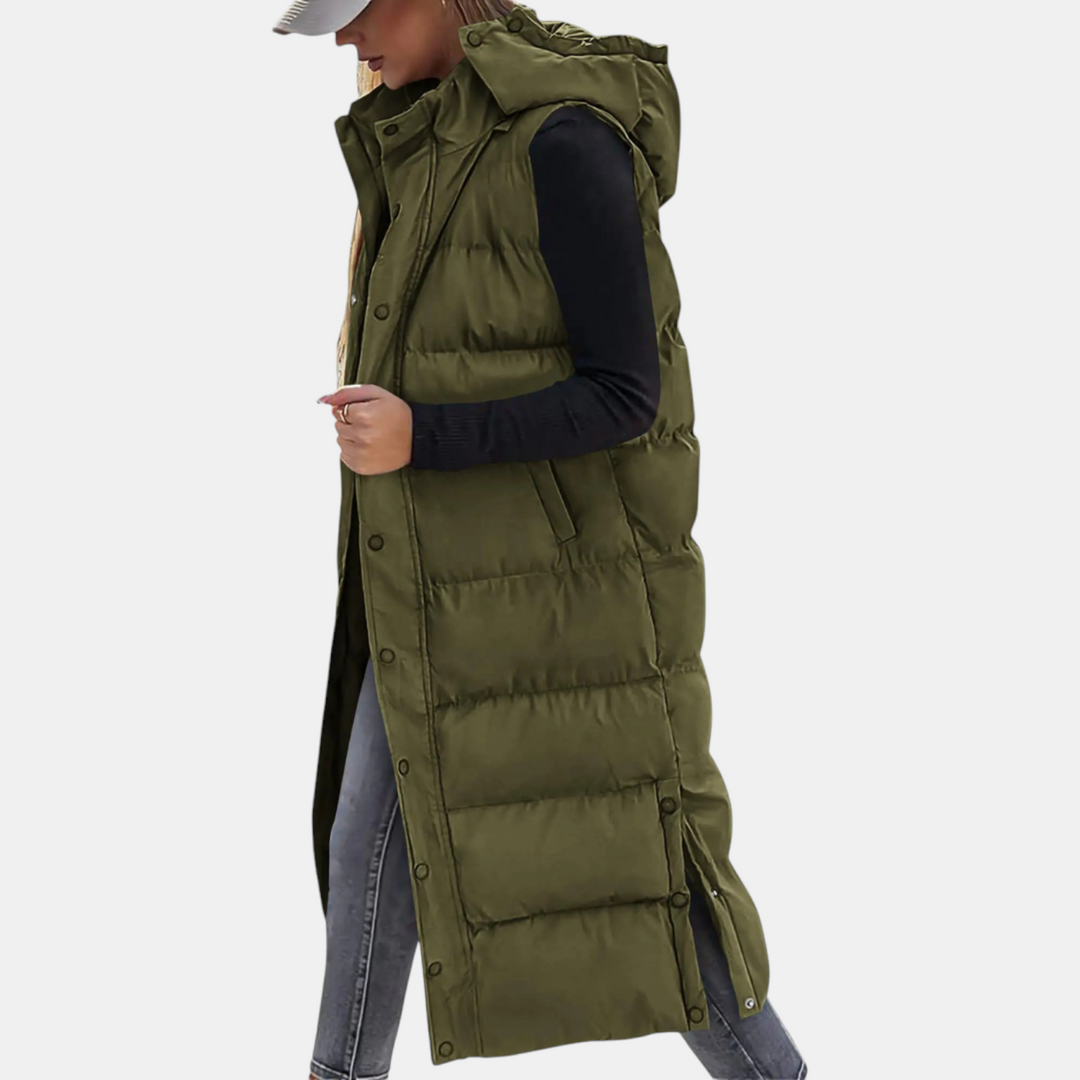 CASSIE | HOODED LONGLINE GILET