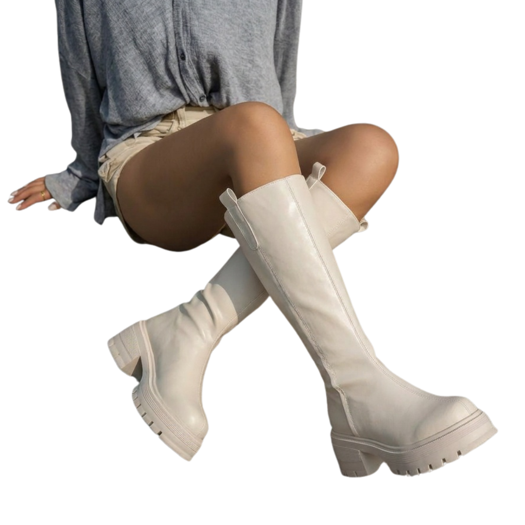 BRITTA | PLATFORM KNEE HIGH BOOTS