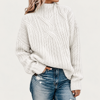 AERYNNA | SOPHISTICATED CABLE SWEATER