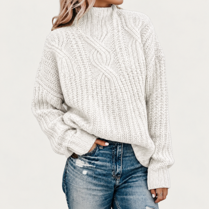 AERYNNA | SOPHISTICATED CABLE SWEATER
