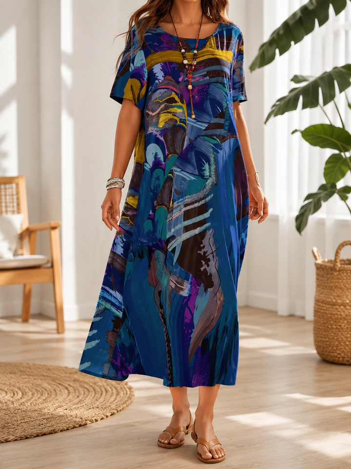 ELISA | SUMMER MIDI DRESS FOR WOMEN