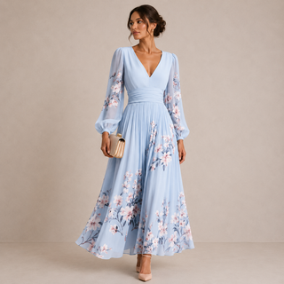 NIRENA | FLORAL MIDI DRESS FOR WOMEN