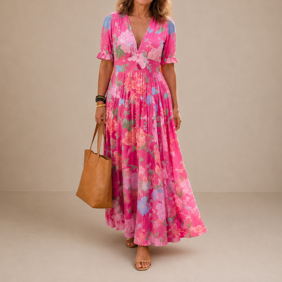 ROME | FLORAL MAXI DRESS FOR WOMEN
