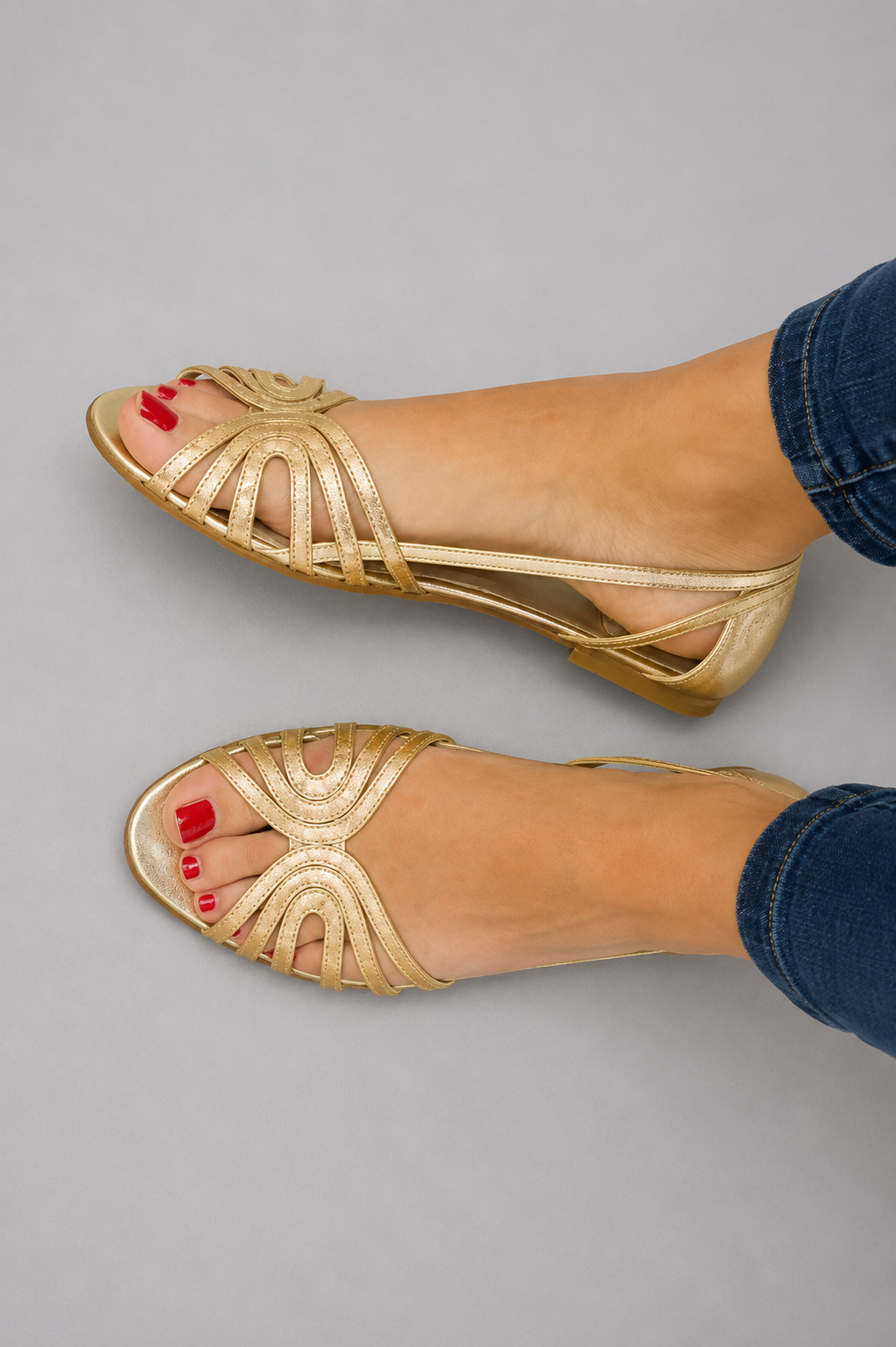 Solea | Metallic Heeled Sandals