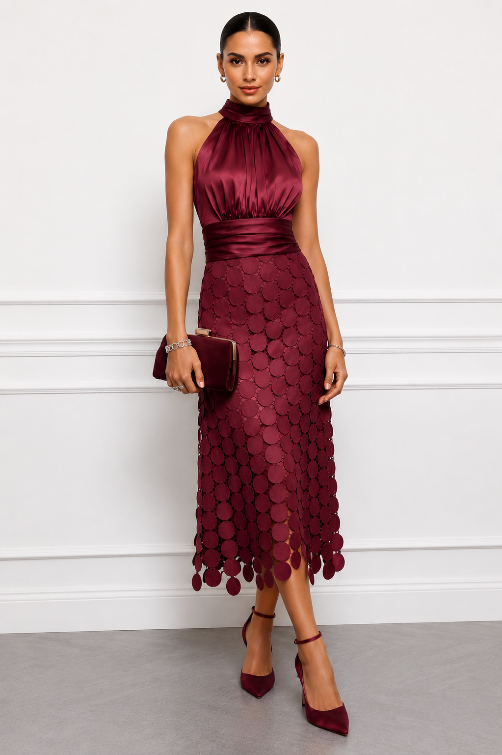 Celine | Elegant Midi Ceremony Dress