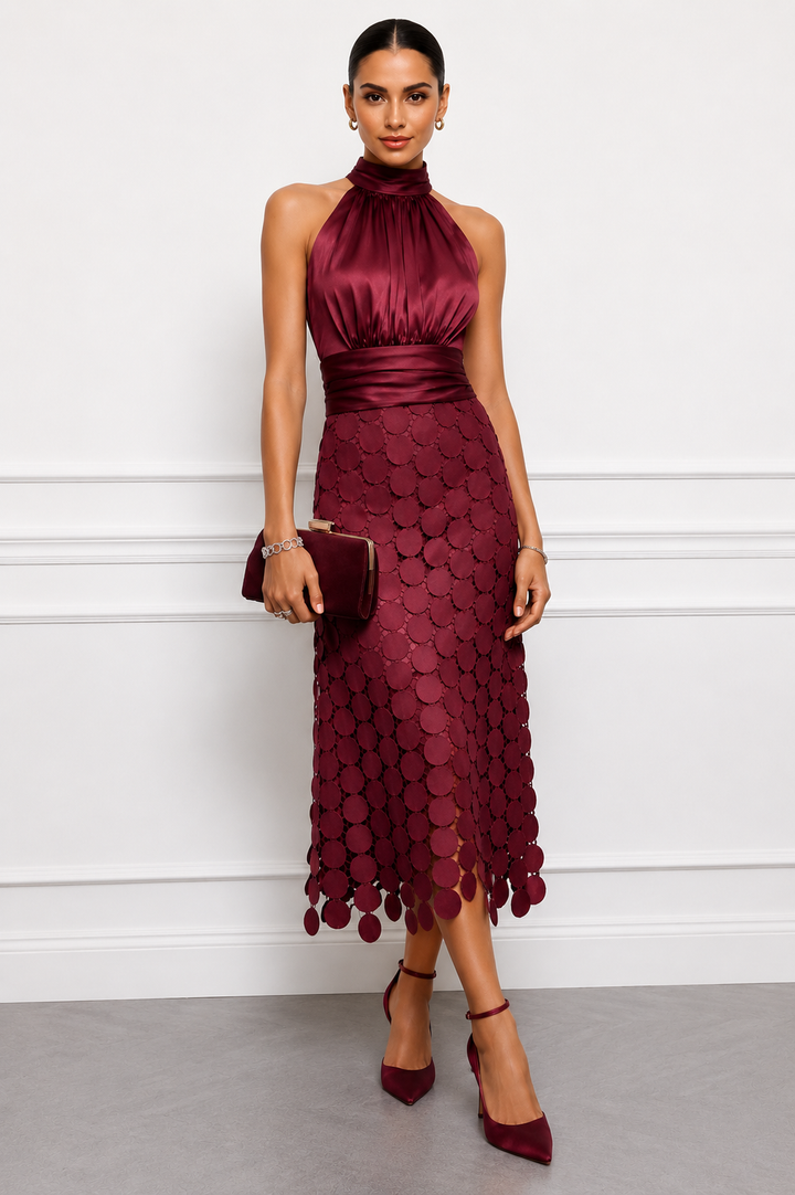 Celine | Elegant Midi Ceremony Dress