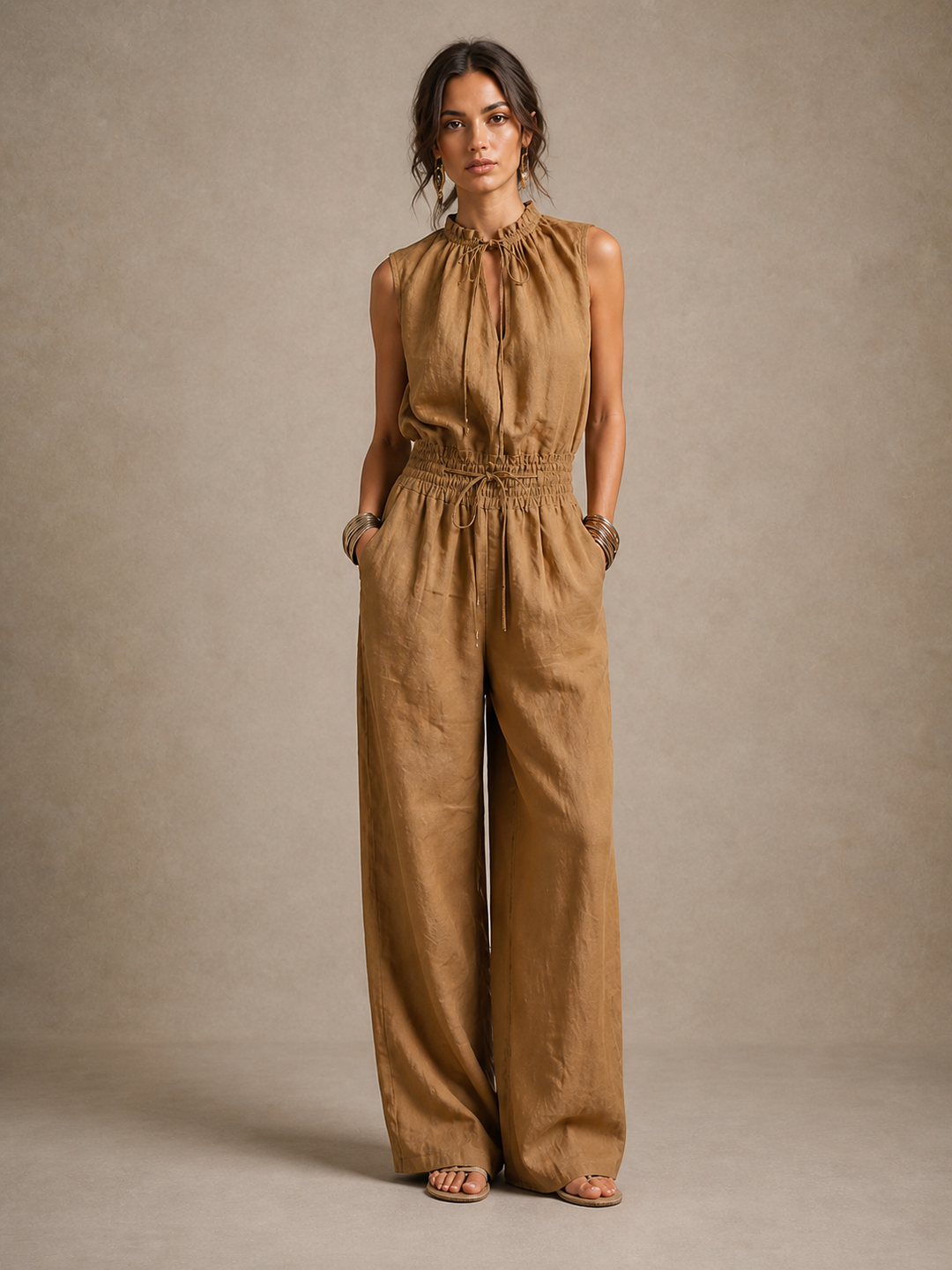 ZENAIDE | ELEGANT WIDE-LEG JUMPSUIT