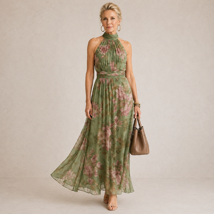 MIRELY | FLORAL MIDI DRESS FOR WOMEN