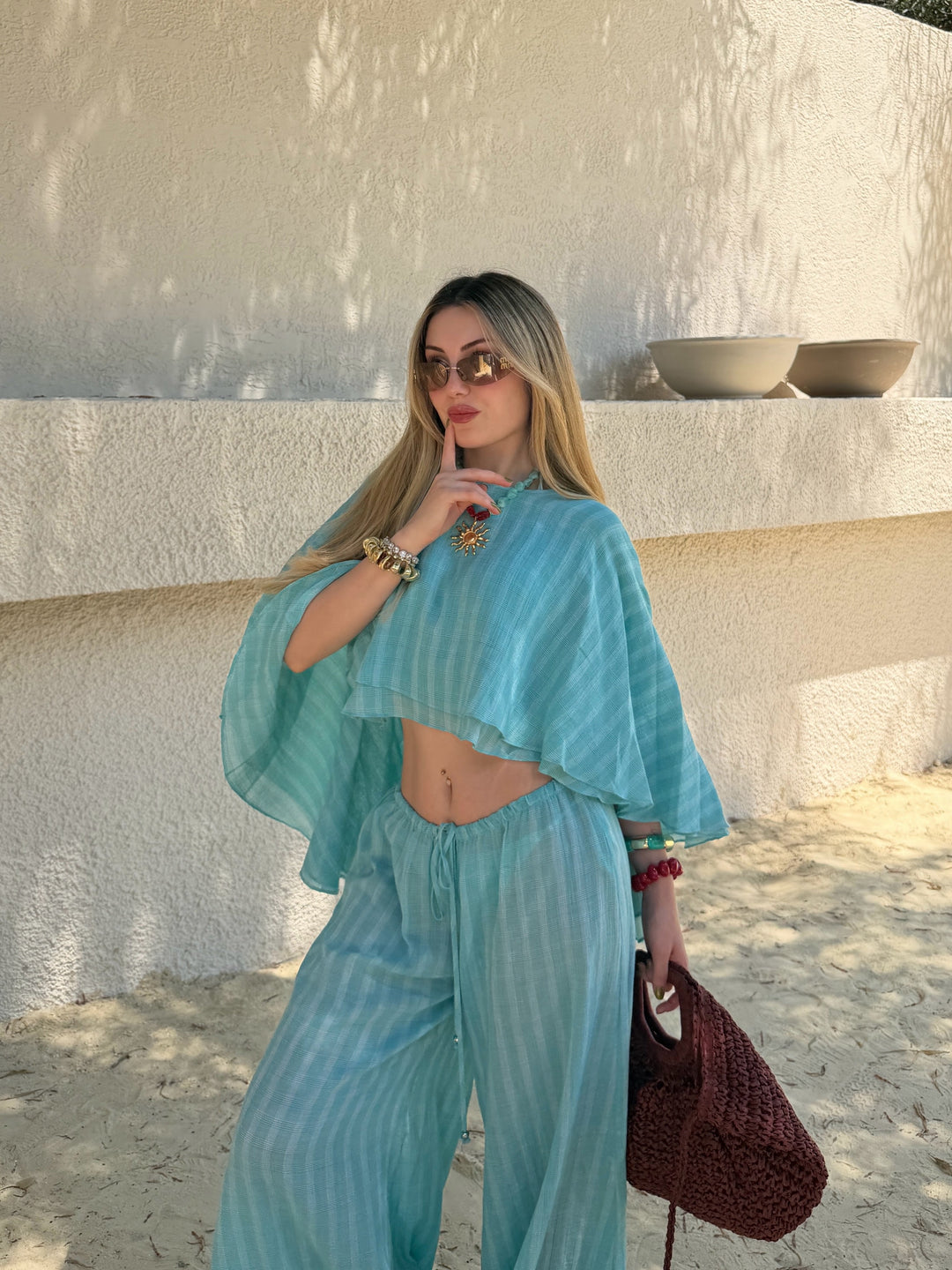 Breezy Cape Pant Set