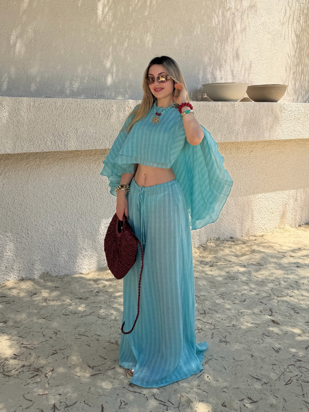 Breezy Cape Pant Set