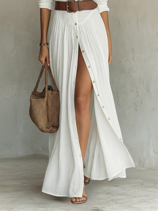 Olivia | Pleated Maxi Dress